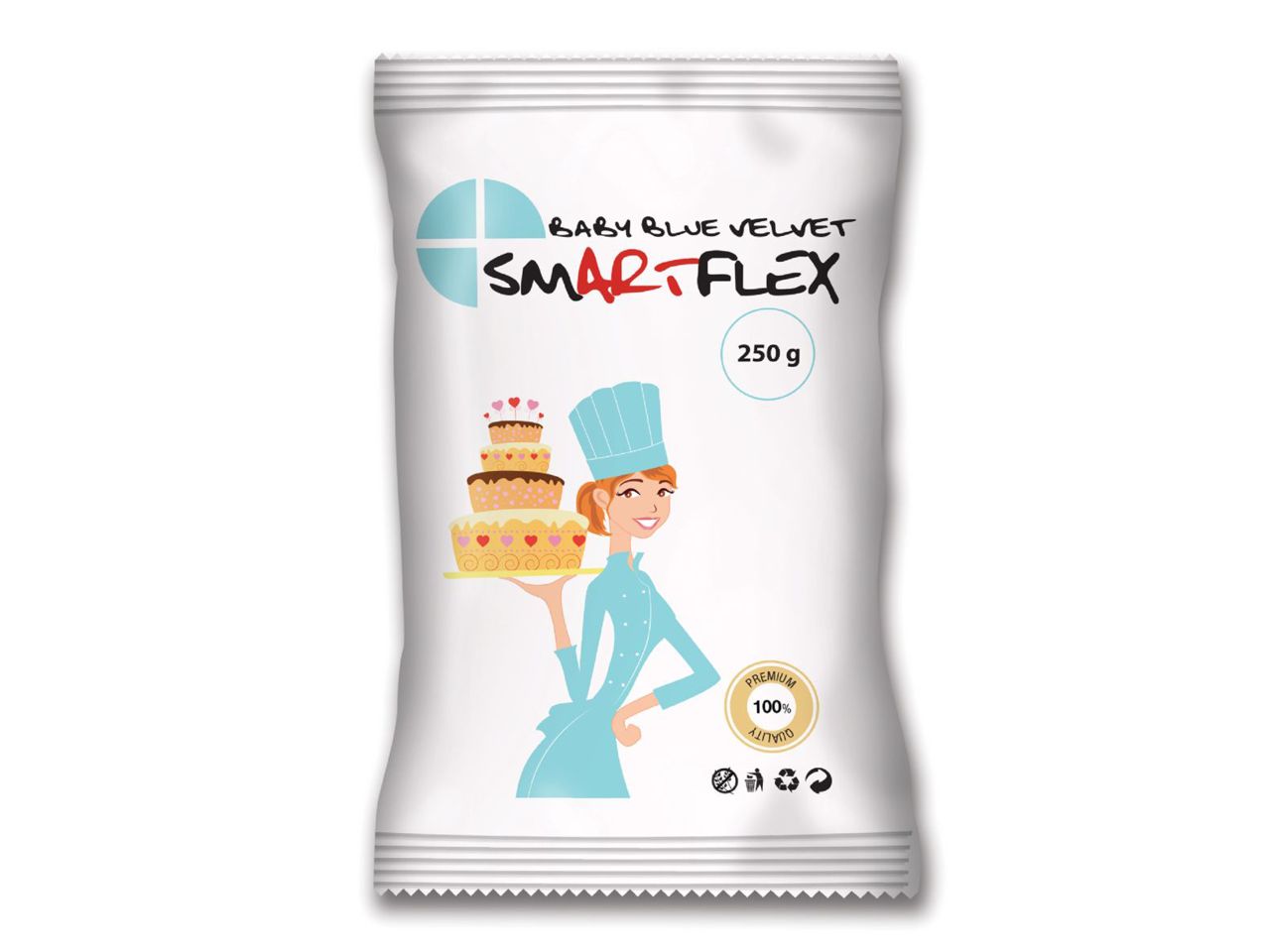 Smartflex velvet vanilija, 250g - nežno modra