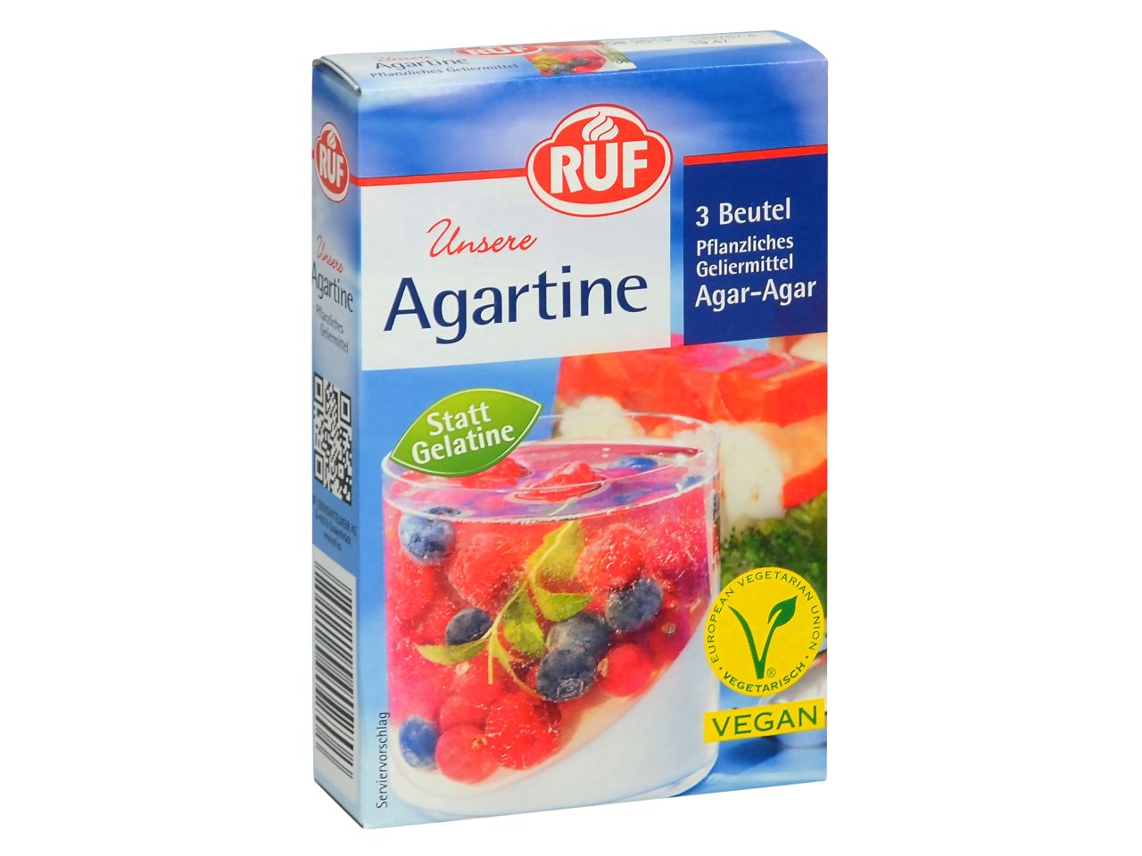 RUF vegansko želirno sredstvo z agar agar, 3x10g