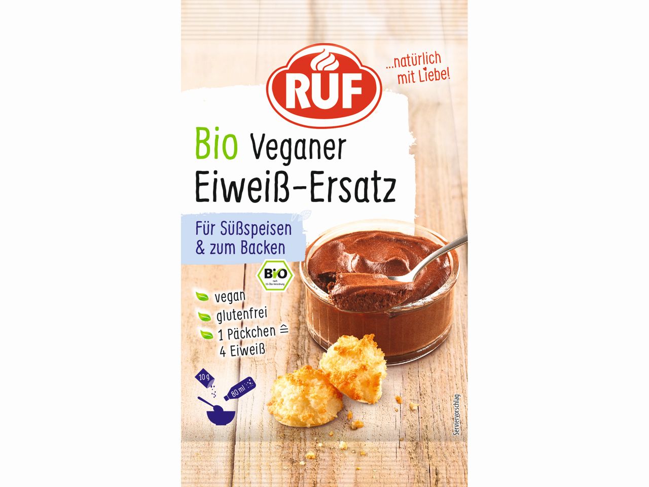 RUF Bio veganski nadomestek za jajčne beljake, 20g